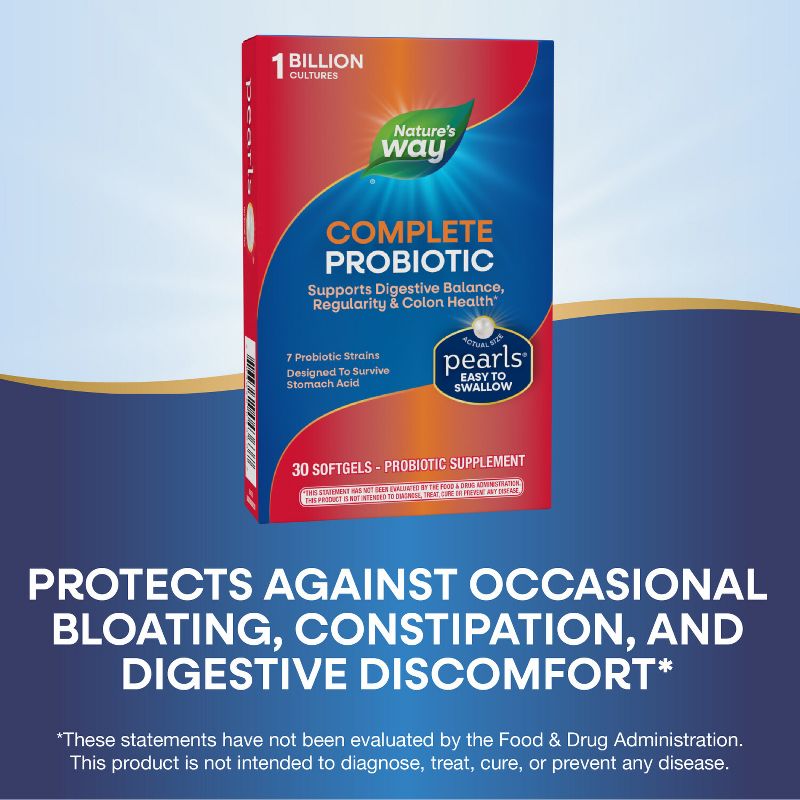 Nature&#39;s Way Complete Probiotic Pearls Softgels - 30ct, 6 of 10