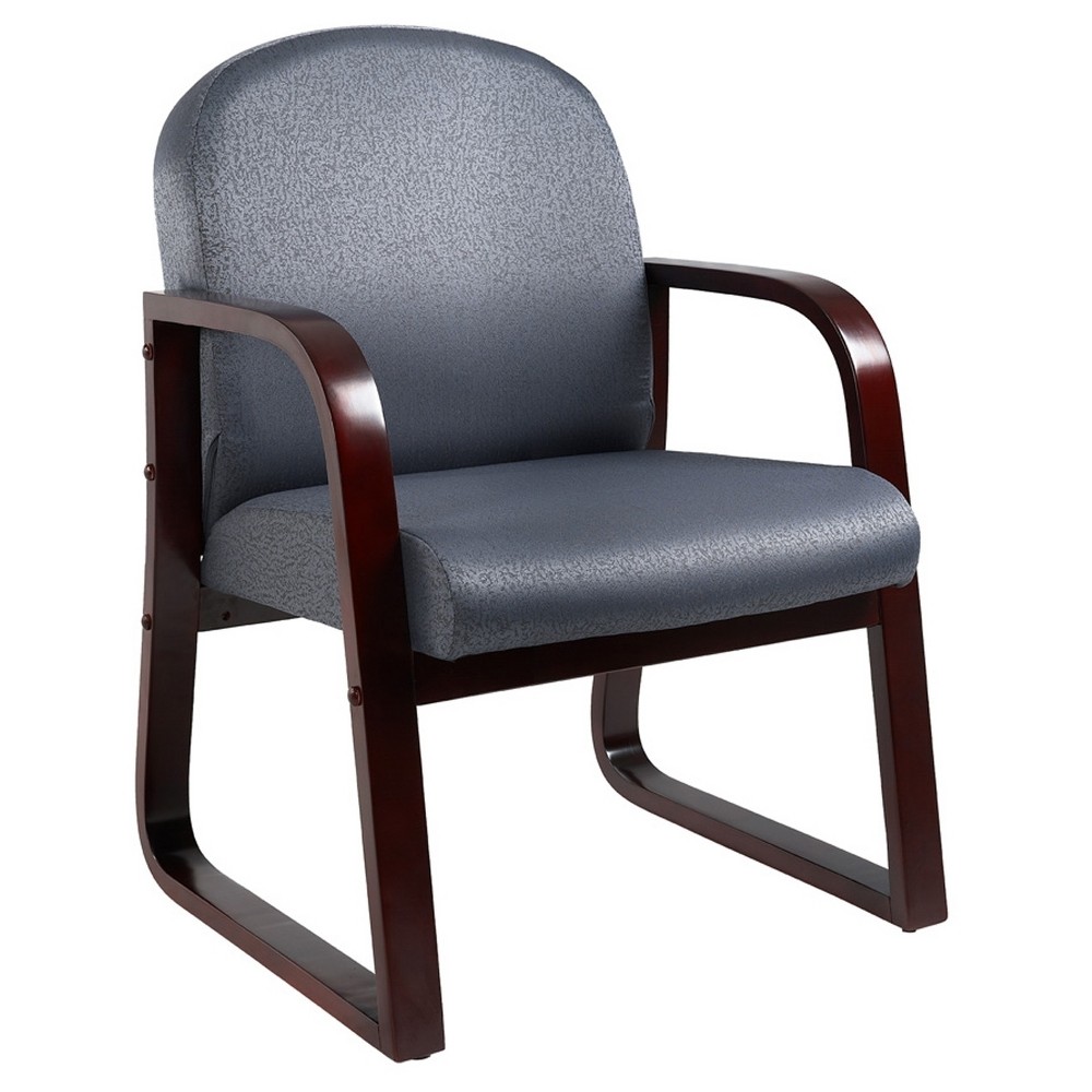 Photos - Computer Chair BOSS Mahogany Reception Chair Gray -  Office Products 
