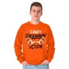 Funny Halloween Crewneck Sweatshirt Naughty Dirty Candy Grabbin Action Costume Orange L - 3 of 4