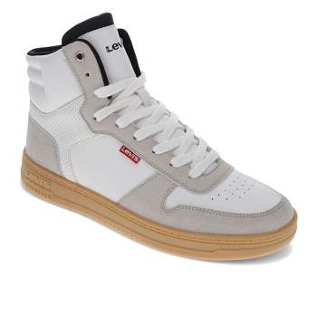 Levi's Mens Drive Hi 2 Synthetic Leather Casual Hightop Sneaker Shoe