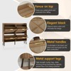 Large Shoe Storage Cabinet with 4 Flip Drawers - 3 of 4