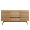 63" Render Sideboard Buffet Table or TV Stand - Oak - Modway: Mid-Century Media Storage Cabinet - image 4 of 4