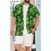 HAPPY BAY Men's Hawaiian Shirt Collar Vacation - 2 of 4