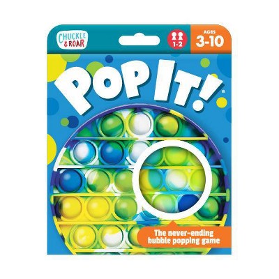Chuckle & Roar Pop It! Blue-Green Tie Dye Bubble Popping and Sensory Game