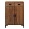 vidaXL Shoe Rack 29.5 in.x15.7 in.x43.3 in. Solid Wood Pine - 3 of 4
