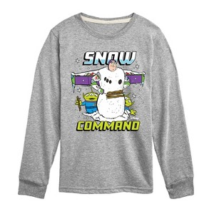 Boys' - Disney - Snow Command Long Sleeve Graphic T-Shirt - 1 of 4