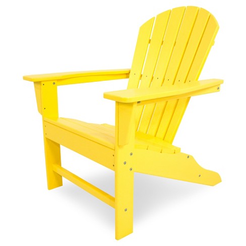 Polywood South Beach Patio Adirondack Chair Yellow Target