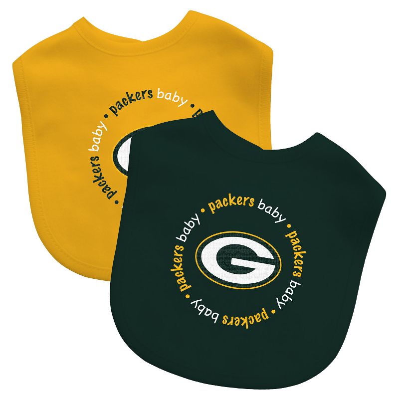BabyFanatic Officially Licensed Unisex Baby Bibs 2 Pack - NFL Green Bay Packers, 2 of 6