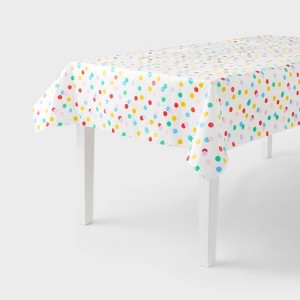 Happy Collection Confetti Dot Rectangular Table Cover - Spritz™ - 1 of 3