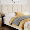 homfan Four Size Bed Frame with Adjustable Headboard, Linen Upholstered Platform Bed Frame with Strong Wooden Slats, No Box Spring Needed - 4 of 4