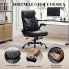 Office Chair with Foot Rest, PU Home Computer Desk Chairs with Ergonomic Back Support, 360¡ãSwivel Free, 500LBS Big and Tall Office Chair - 2 of 4