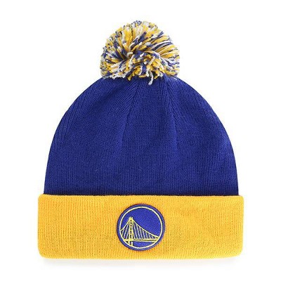 warriors knit hat