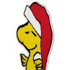 Northlight 7" Peanuts Woodstock in Santa Hat Christmas Window Cling Decoration - image 3 of 4