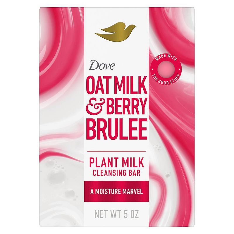 Dove Beauty Plant Based Bar Soap - Oat Milk &#38; Berry - 5oz, 3 of 13