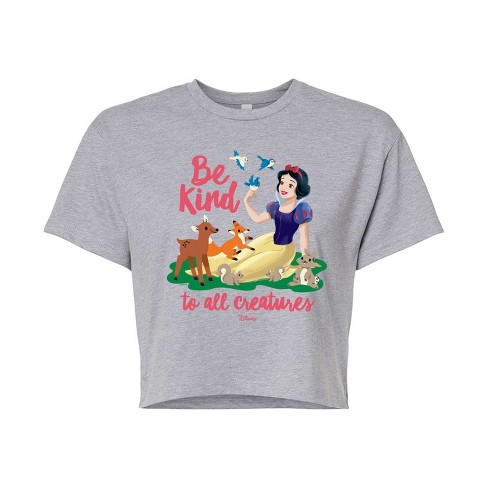 Women's - Disney - Snow White Be Kind Cropped Graphic T-Shirt - image 1 of 4