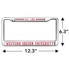 Western Oregon University Full Size Standard License Plate Metal Frame - 4 of 4