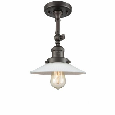 Halophane - 1 Light Wall Sconce In Industrial Style-8 Inches Tall and 8.5 Inches Wide