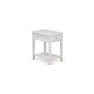 East West Furniture,Modern Wood Nightstand with 1 Mid Century Modern Drawers, Stable and Sturdy Constructed - 1 of 4