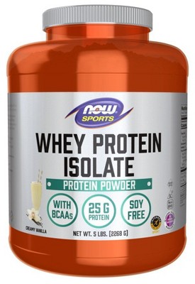 Whey Protein Isolate Vanilla by Now Foods  -  5 lbs Powder