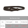 INSPIRE CHIC Women's Adjustable Faux Leather Fashion Skinny Waist Strap Waistband 1 Pc - 4 of 4