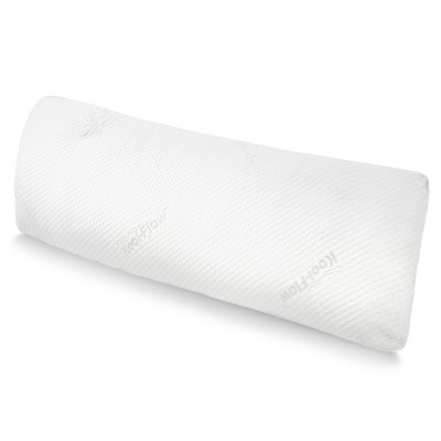 Long Pillow Luxury Bolster/Full Body Pillow with Shredded Memory Foam 