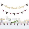 Big Dot of Happiness Elegant Thankful for Friends - Party Letter Banner Decor - 36 Cutouts & No-Mess Real Gold Glitter Happy Friends Giving Letters - 2 of 4