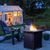 Karl Home | Square Stainless Steel Propane Fire Pit Table with Hidden Fuel Tank - 3 of 3