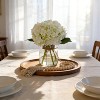 Coucheta Real Touch Hydrangea Arrangement - Lifelike Faux Flowers in Vase with Wood Bead String for Home, Available in Multiple Colors - 3 of 4