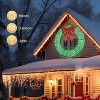 VINGLI 60 Inch Pre-lit Large Christmas Wreath - 400 LED Lights, Red Bow, Timer & Remote Control, Outdoor Decor for  Windows Door - 2 of 4
