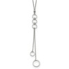 Chisel Stainless Steel Polished with Circle Dangles 23" with a 2" Extension Necklace - 2 of 4