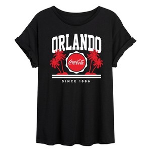 Women's - Coca-Cola - Since 1886 Oversized Graphic T-Shirt - 1 of 4