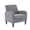 Hyleory Corduroy Upholstered Armchair with Hidden Storage, Modern Lounge Accent Chair - 2 of 4