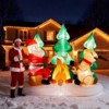 SEVOBAL Inflatable Holiday Decorations 9FT Christmas Inflatable Decoration, Inflatable Santa Funny Blow Up Yard Garden Decor, Multi, 105.6"*56.4"*96" - 2 of 4