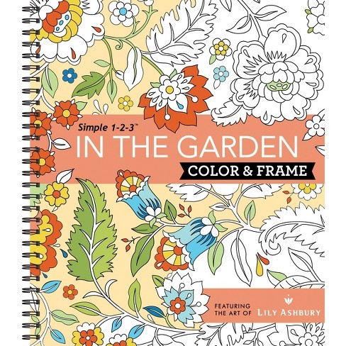 Color & Frame - In The Garden (adult Coloring Book) - By New
