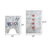 Sussexhome Soft Cotton & Absorbent Machine Washable Bath 2-Piece set - 20x31.5", 20x24" - 4 of 4