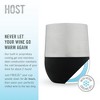 Host Wine Freeze Pro Cooling Cup - Stainless Steel Double Wall Insulated Wine Tumbler Freezable Cup - Wine Glasses, 12oz, Silver Finish - 4 of 4