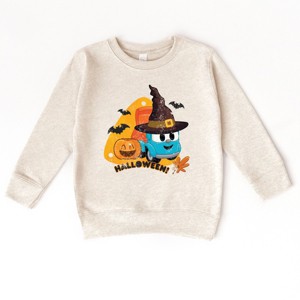 Leo The Truck Halloween Wizard - Kids Toddler Graphic Sweatshirt - 1 of 4