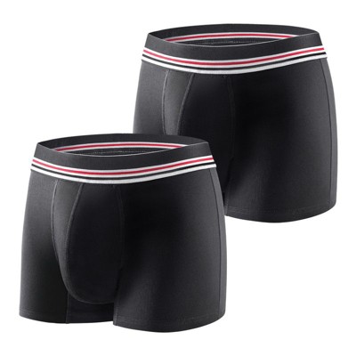 CARER 2-Pack Washable Incontinence Underwear for Mens Reusable Leakproof Incontinence Boxer Briefs with 3oz Absorbency for Bladder Leakage