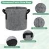 Unique Bargains Thickened Fabric Durable Handles Multipurpose Good Drainage Plant Grow Bags 5 Pcs - 2 of 4