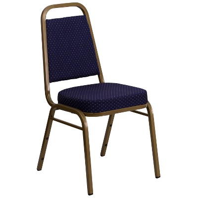 Fabric Banquet Chair Navy Blue - Riverstone Furniture Collection