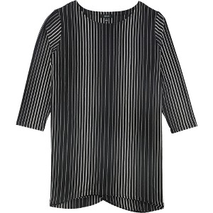 Alfani Womens Striped Swing Pullover Blouse - 1 of 1