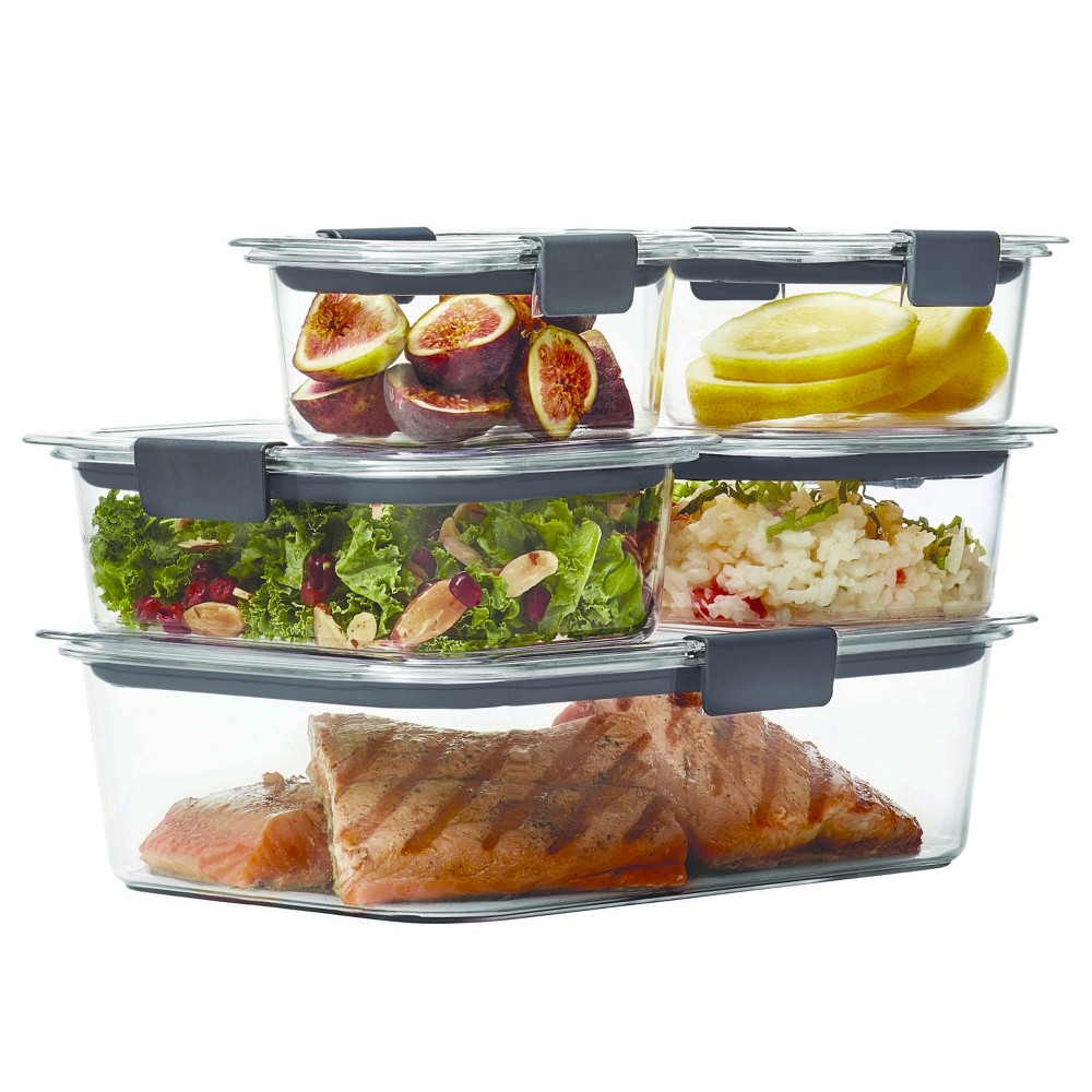Photos - Food Container Rubbermaid 10pc Brilliance Leak Proof Food Storage Containers with Airtigh 