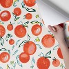 Peaches Peel & Stick Wallpaper Peach - Opalhouse™: Removable Vinyl, Botanical Fruit Pattern, 27.5 Sq Ft Coverage - 4 of 4