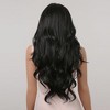 Jessie's Wig 26 Inch Long Wavy Middle Part Wig Synthetic Wig Black 1 Pc/Pack - 3 of 4