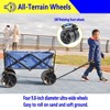 Vynxaria Folding Wagon Garden Shopping Beach Cart (Blue) - 3 of 4