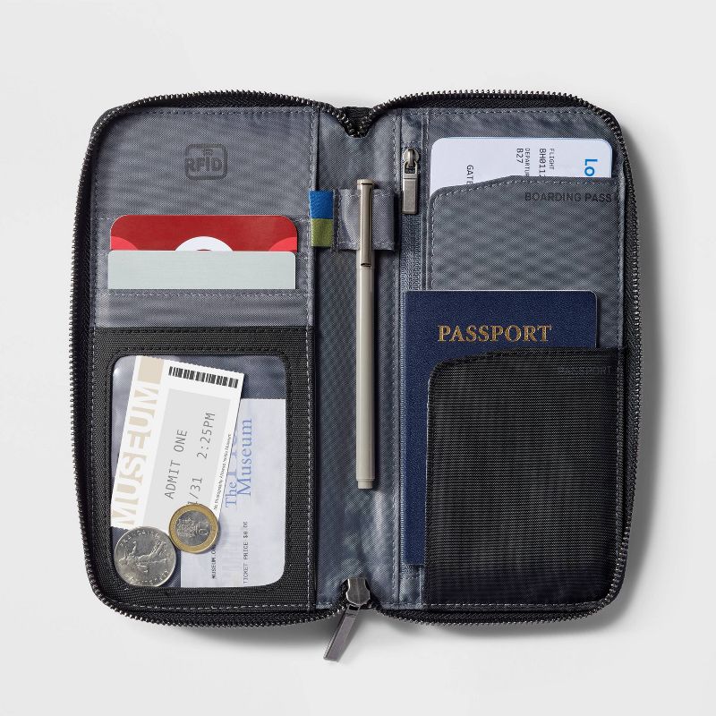 RFID Blocking Passport and Visa Holder Travel Wallet - Open Story™, 3 of 5