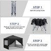 Ainfox 10'×10' Pop-up Canopy Tent Portable Gazebo With Sidewalls - 3 of 4