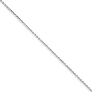 Black Bow Jewelry 1.5mm Sterling Silver, Diamond Cut Solid Rope Chain Anklet or Bracelet - 1 of 4
