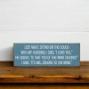 Slickblue Funny Wine Quote Sign, 3.5x10 Knotty Pine Plaque, Rustic Shelf or Wall Decor, Multiple Colors - 2 of 3