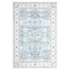Machine Washable Vintage Rustic Floral Vintage Rug | Non-Slip Soft Low-Pile Carpet | Distressed Oriental Design – Traditional Indoor Floor Cover - 3 of 4